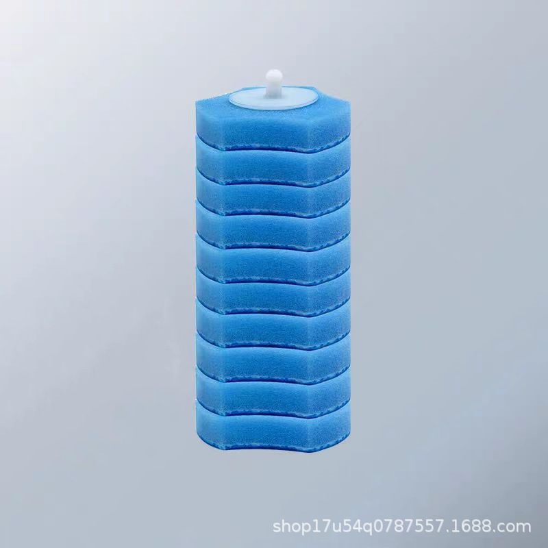 Disposable Toilet Brush Replacement Head Bathroom Toilet Cleaning Sponge Head Toilet Cleaner Brush Head