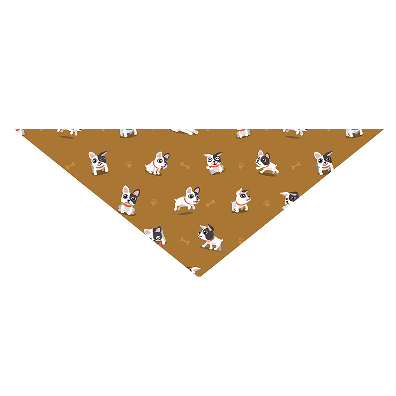 Customized Birthday Easter Halloween Christmas Polyester Pet Saliva Scarf Puppy Scarf Cat Triangle Scarf