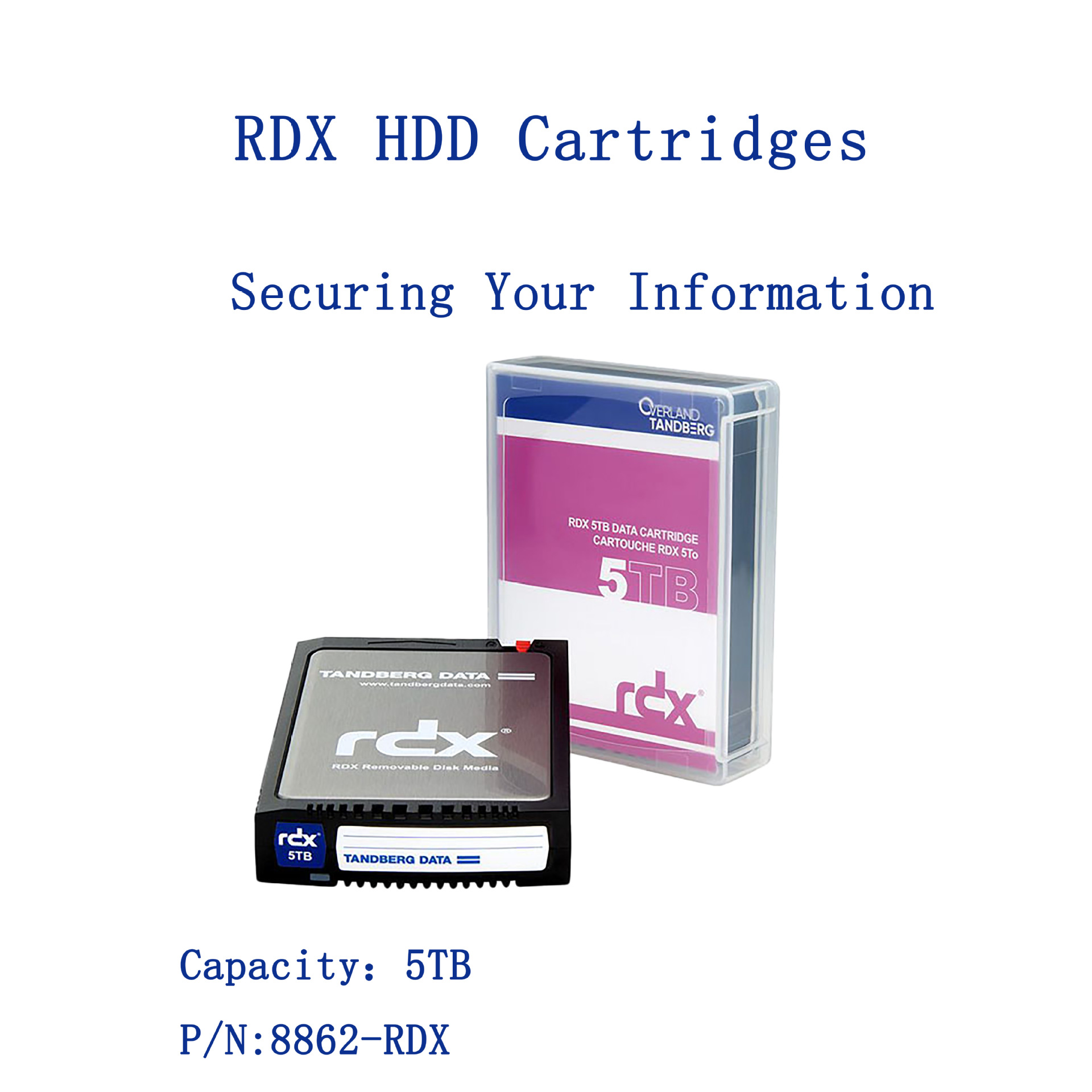 Tandberg Rdx Cartridge Hdd 1Tb - 5Tb (Hpe Rdx Cartridge)