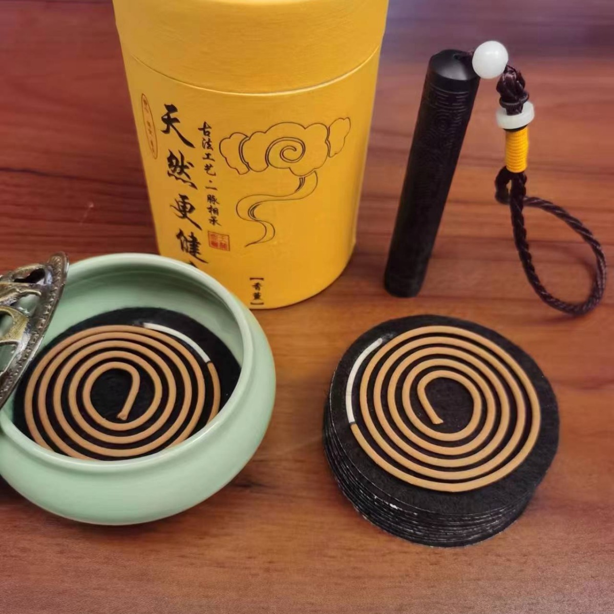 In Stock 7.5cm Fireproof Cotton Round Thickeneded Insulated Incense Burner Gasket Incense Cotton Coil Incense Flame Retardant Cotton Aluminum Foil Partition