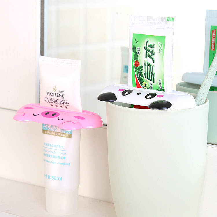 3C02 Creative Cartoon Animal Shape Toothpaste Squeezer Korean Lazy Cosmetic Facial Cleanser Squeezer 20g