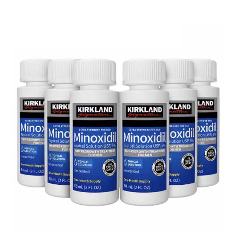 New Version of Cross-Border Non-Kirkland Hair Growth Liquid for Men, Anti-Hair Loss Kirkland Set, 6 Bottles, Same Style as Foreign Trade