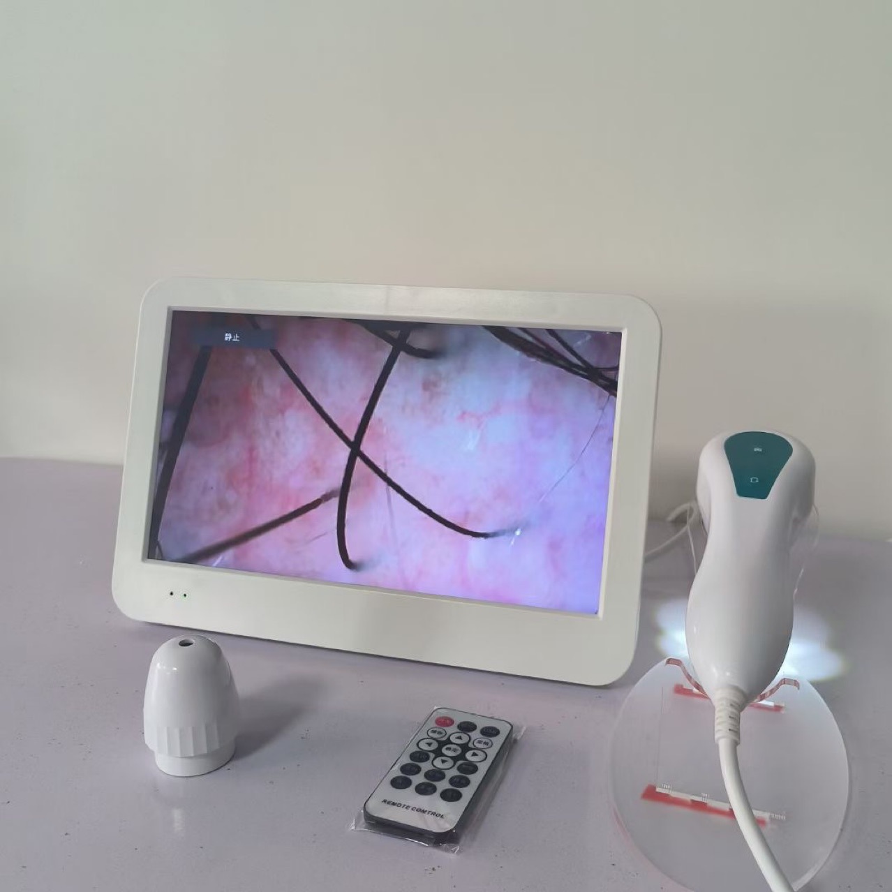 HD scalp detector barber shop hair follicle test instrument skin facial analysis all-in-one machine with screen