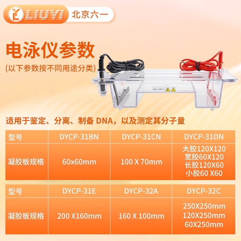 Beijing Liuyi Dycp-31Dn Gel Laboratory Electrophoresis Tank Power Supply Agarose Horizontal Vertical Electrophoresis Instrument