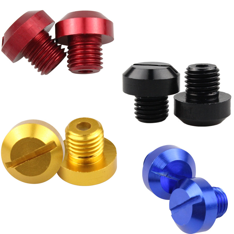 Motorcycle Rearview Mirror Decorative Screws, Modified Aluminum Alloy Mirror Base Screw Plugs, Mirror Hole Anti-Rust Plugs, Screw Covers