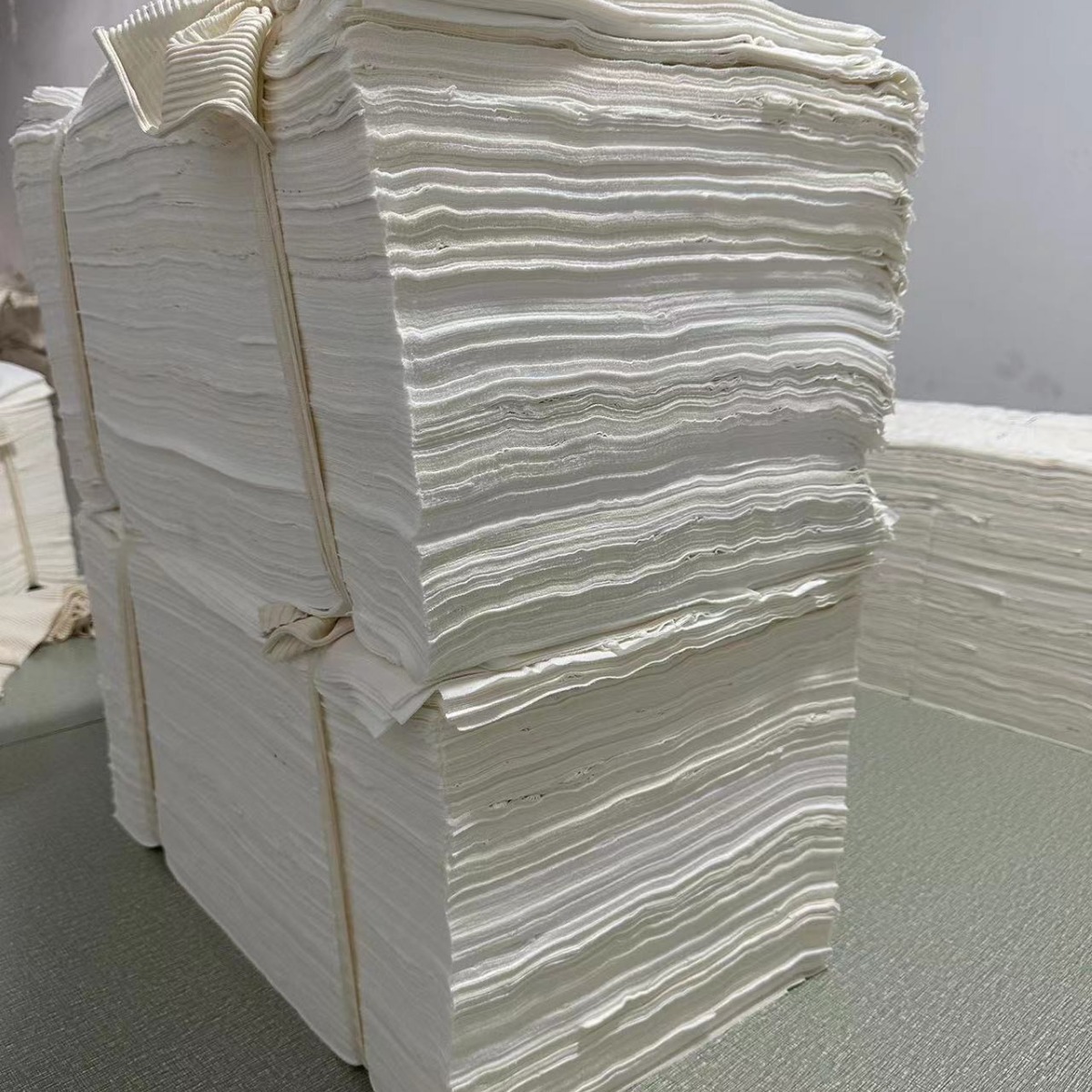 White [Off-White] Pure Cotton Regular Size Industrial Wiping Cloth Industrial Rag Absorbs Oil and Does Not Shed Lint