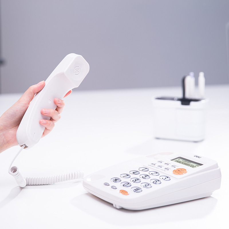 Deli 780 790 798 проводной стационарный телефон для офиса с дисплеем номера и одним местом для сидения