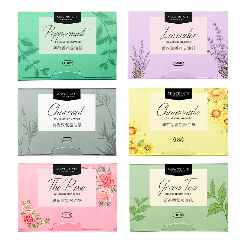 Bodybuilding Chuangyan Oil Absorbing Paper Facial Extraction Oil Absorbing Paper for Women Facial Oil Degreasing Paper for Men Refreshing and Absorbent