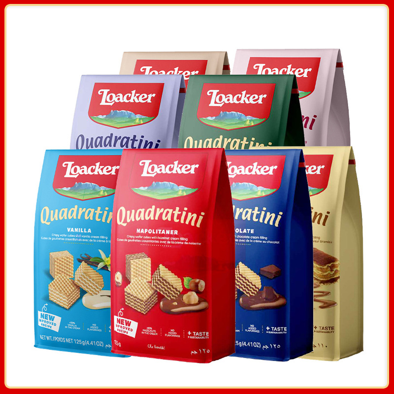 Итальянские вафли Laijia с вкусами фундука, лимона, ванили, шоколада