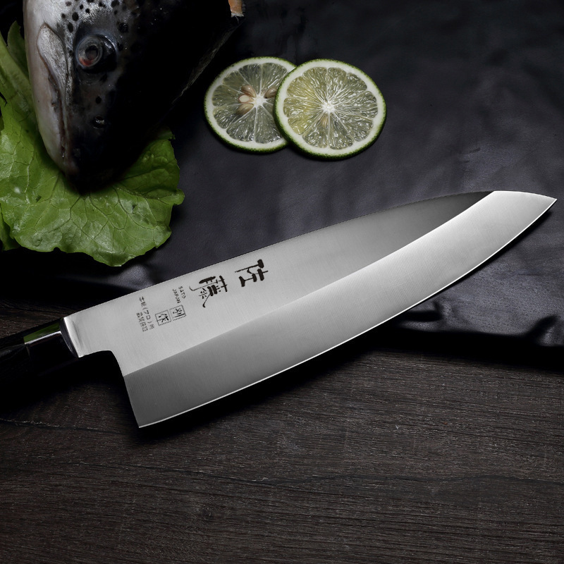 Japanese Fish Head Knife Blade Sashimi Cooking Knife Special for Salmon Willow Blade Knife Cutting Fish Sushi Knife Fish Head Knife