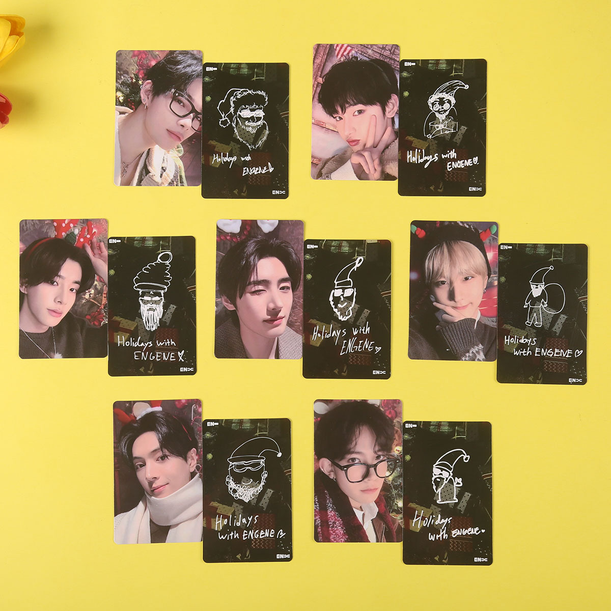 Enhypen Lee Seung-Hyun Park Jung-Hyun Park Jung-Hyun Christmas Song Card Seoul World Tour Small Card