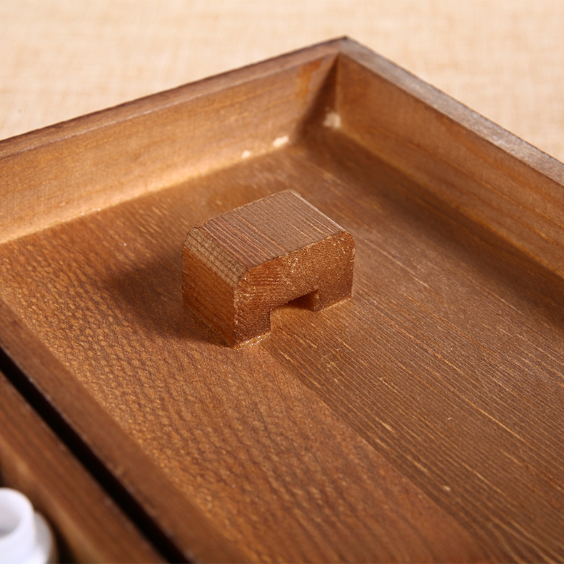 Sewing Box Wooden Storage Box Wooden Storage Wooden Box Household Sewing Portable Desktop Jewelry Storage Wooden Box