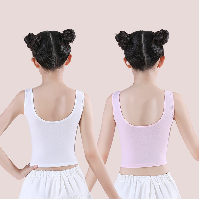 [Spot Seconds] Girls' Developmental Underwear Students Cotton Primary School Junior High School Middle School Long Girls' Vest