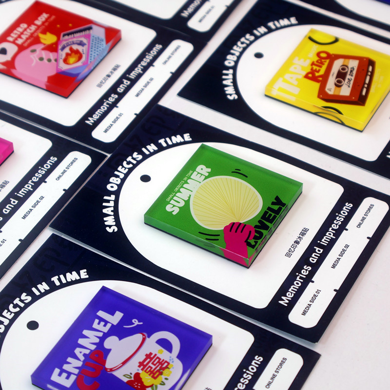 Акриловые магниты для холодильника, индивидуальные мягкие магнитные магниты, креативные эпоксидные магниты для холодильника