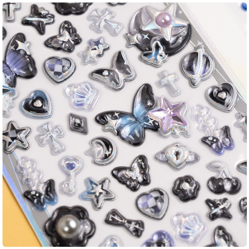 3D Stereo Dream Relief Relief Diamond Stickers Kidsren's Handmade DIY Decorative Stickers Small Animals Beautiful Relief