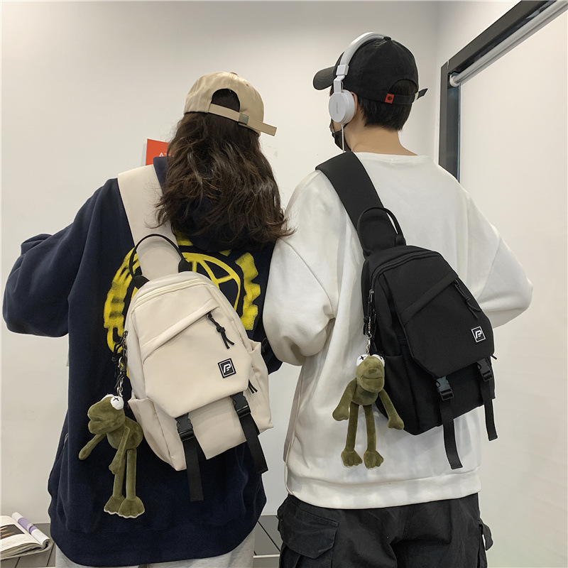 Сумка на грудь, модная, универсальная, повседневная, женская, студенческая, школьная сумка, простая, спортивная, инструментальная, сумка через плечо, подвеска