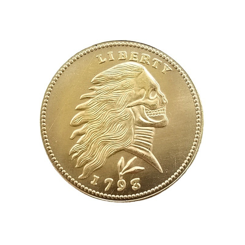 Antique Crafts 1793 Brass Material Wandering Coin # T2048