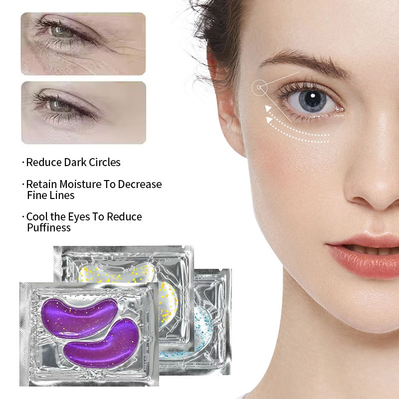 Cross-Border Wholesale Firming Collagen Eye Mask Patch Moisturizing and Hydrating Eye Area to Reduce Eye Wrinkles Collagen Eye Mask