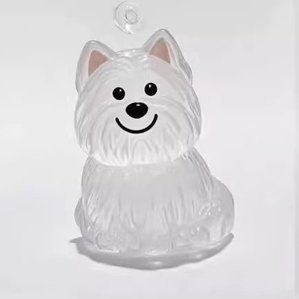 Pet Hair Pendant Cute Puppy Hair Transparent Storage Box Cat and Dog Shape Creative Pendant Keychain