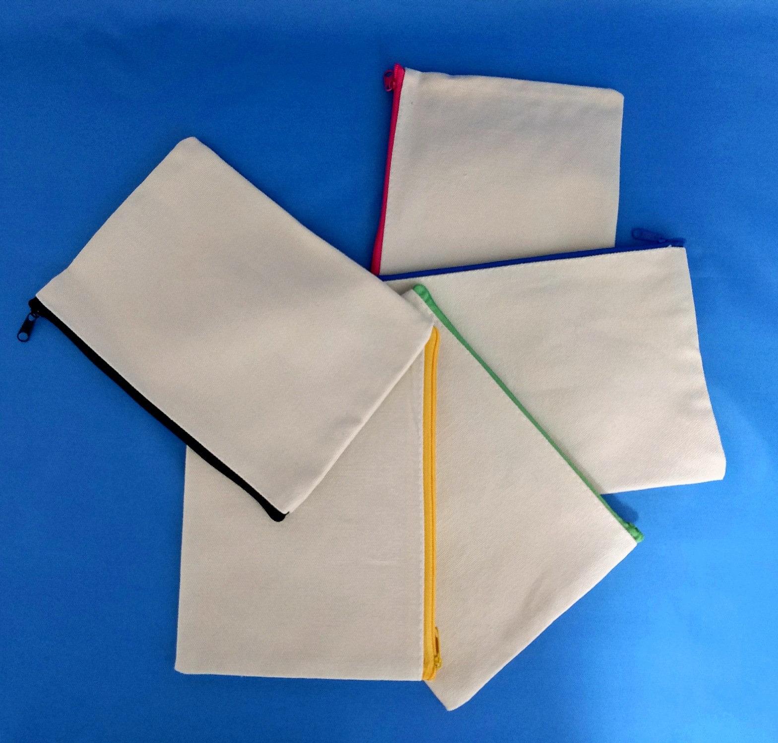 Canvas Pencil Bag Custom Blank DIY Graffiti Pencil Bag Zipper Bag Storage Bag Pencil Bag