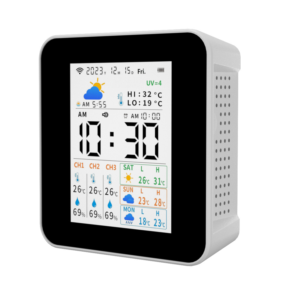 2Co17, Tuya Wifi Smart Weather Forecast Weather Station & Indoor Room Wireless Temperature and Humidity Meter