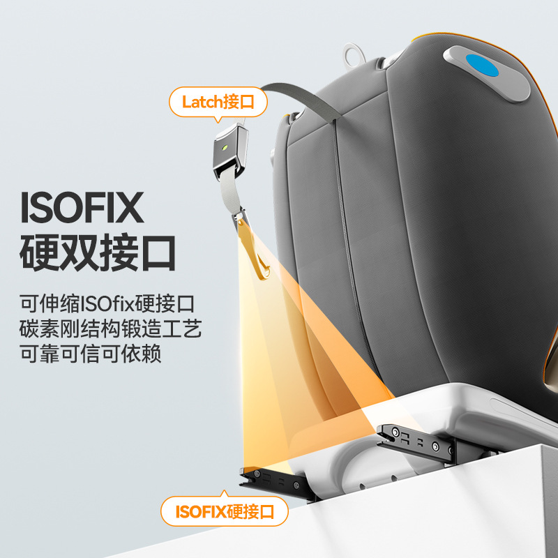 Ningbo Factory Newborn Baby Car Safety Seat 0-12 Years Old Infant Car Seat Rotating Model