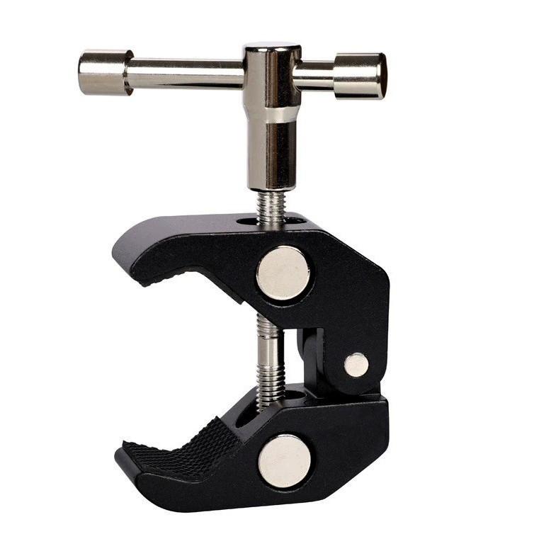 Large Crab Claw Clamp Metal Q-Type Fixed Clamp Magic Arm Universal Adjustment Bracket Tube Clamp Photographic Equipment Powerful Clamp
