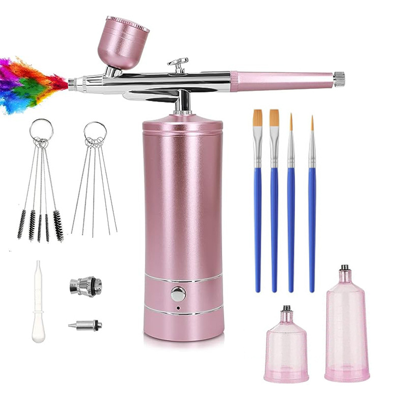 Foreign Trade Cross-Border Oxygen Injection Instrument Portable Handheld Electric Spray Gun Airbrush Coloring Beauty Manicure Painting Spray Oxygen Injection Instrument
