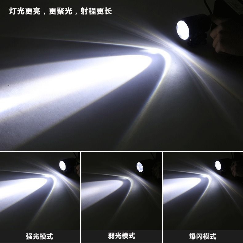 Motorcycle Headlight, Electric Vehicle Spotlight, Strong Light, Ultra-Bright Lens, Modified External Led Light, Strobe Light