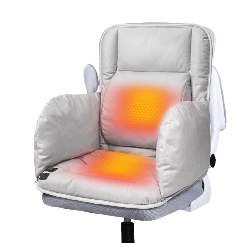 Office Heating Cushion Graphene Backrest Integrated Plug-in Heating Butt Cushion Winter Chair Electric Heating Chair Cushion