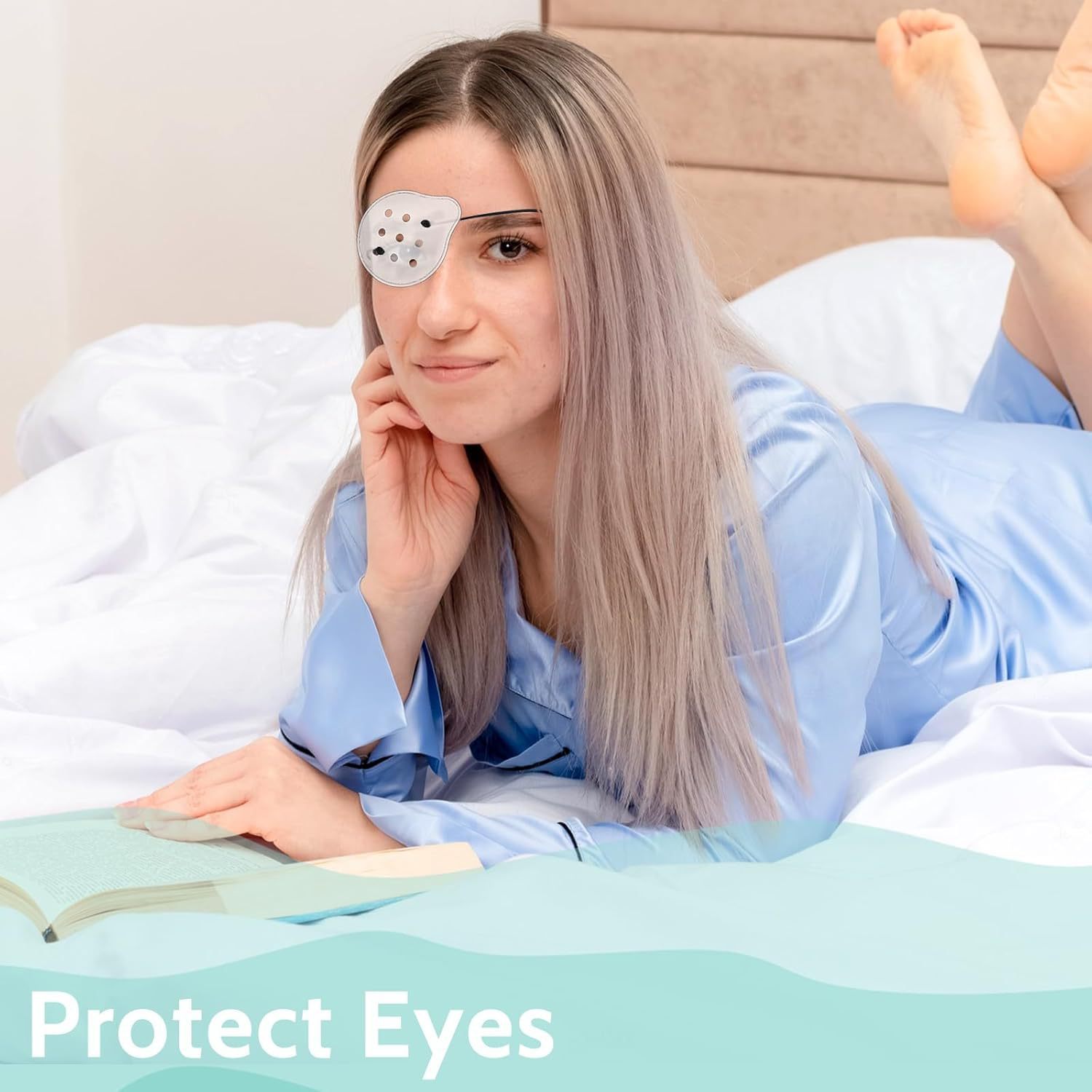 Cross-Border Trade Popular Eye Protection Eye Mask, Multi-Hole Plastic Transparent Breathable Single Eye Shield for Post-Ophthalmic Surgery