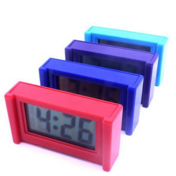 Large Screen Home Digital Display Car Clock Paste Electronic Mini Car Electronic Clock Simple Silent Desktop Clock