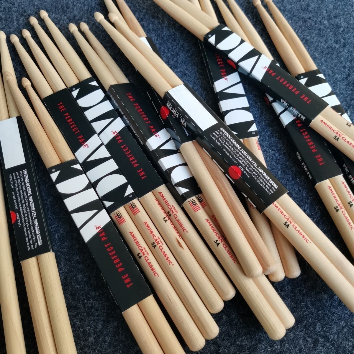 Drum Sticks Vicfirth Drum Sticks Walnut 5A7A Jazz Drum Vf Drumsticks Vic Drum Hammer Free Shipping Others