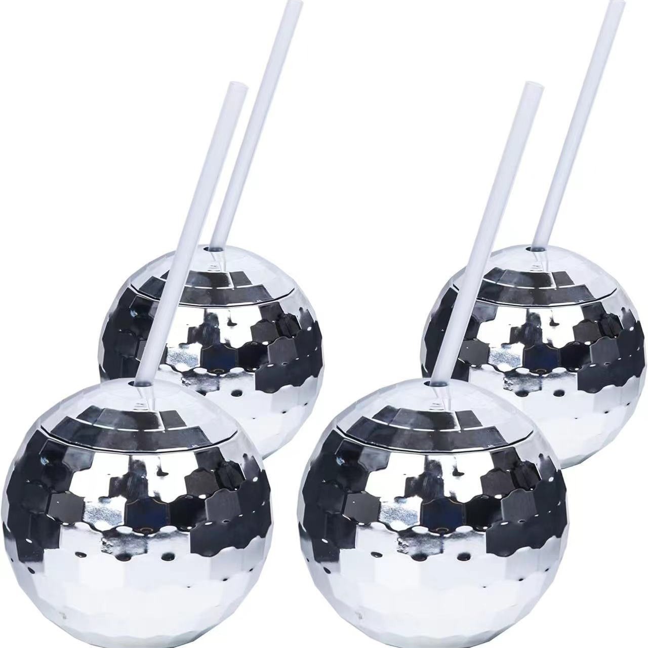 Amazon's Best-Selling Party Ball Cup Glitter Ball Cup Discobaii Creative Simple Spherical Ball Straw Cup