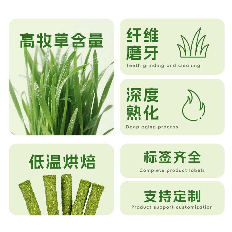 Rabbit Alfalfa Sticks, Teething Timothy Alfalfa Sticks, Rabbit Snacks, Manufacturer Wholesale Pet Snack Grass Sticks