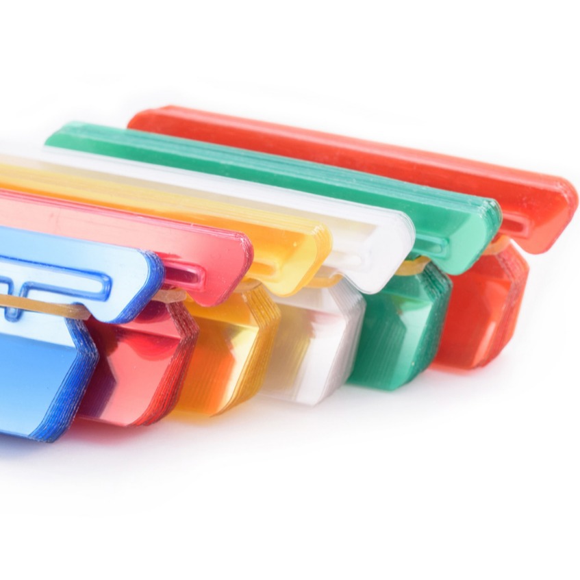 Пластиковая клипса для ярлыков цветной папки быстрая трудозатратная клипса