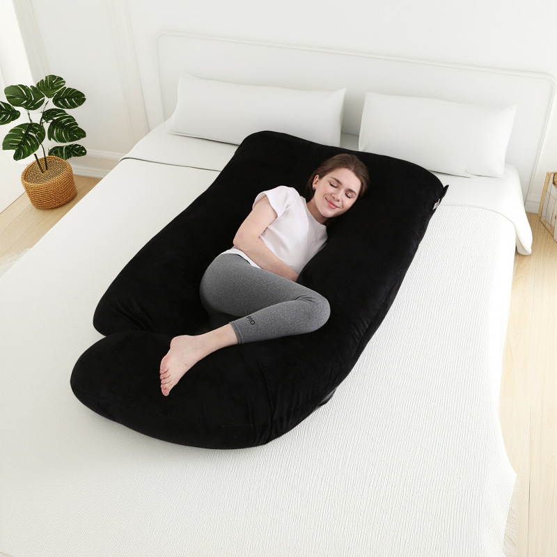 Кросс-бодер оптовая подушка для беременных, съемная, кристаллический бархат, G-образная подушка