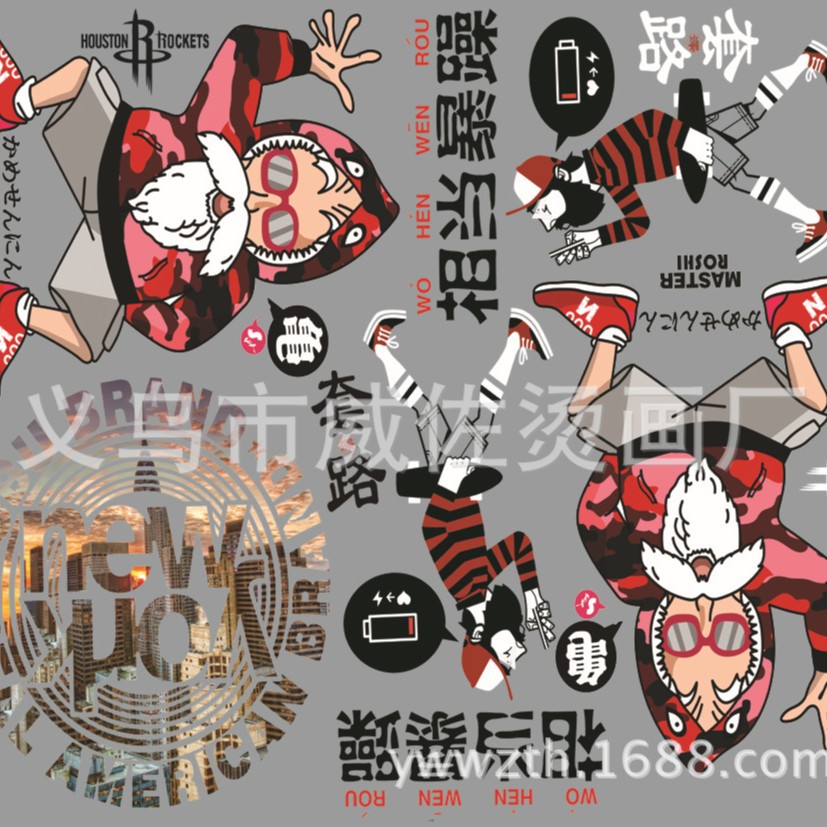 Manufacturer of One Piece Heat Transfer Custom Clothing, Flat Heat Transfer Printing, Offset Printing Heat Transfer, In-Stock Processing, Couple Heat Transfer Stickers