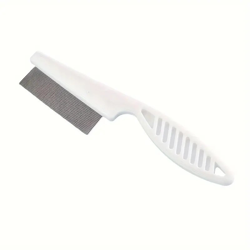 Cross-border Pet Hair Removal Dog Cat Comb Flea Comb Beauty Comb Straight Row Teeth Steel Needle Comb Wholesale Spray Comb