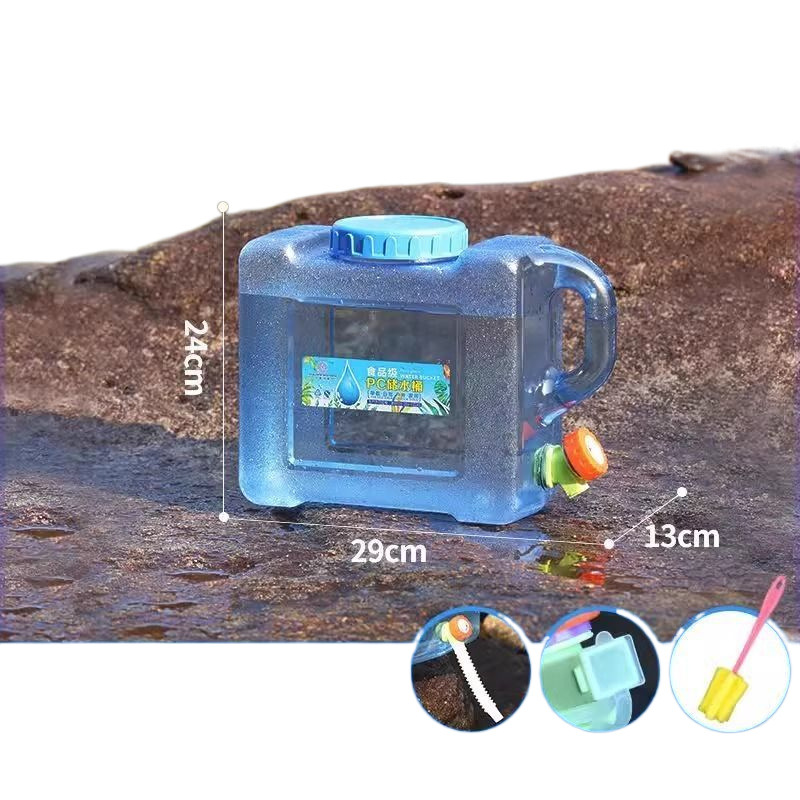 Thickened Outdoor Bucket for Household Water Storage, Car-Mounted Water Storage with Faucet, Large-Capacity Water Storage, Drinking Water, Pure Water Tank