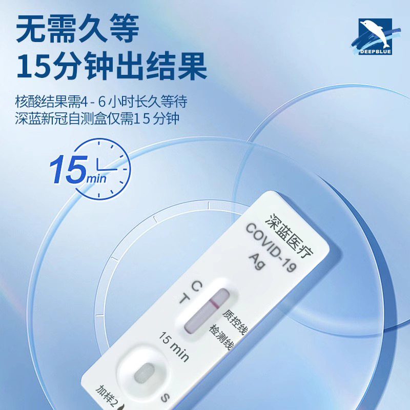Deep Blue Antigen Test Home Kit Nucleic Acid Test Paper Rapid Home Screening Virus Medical Self-Test Kit