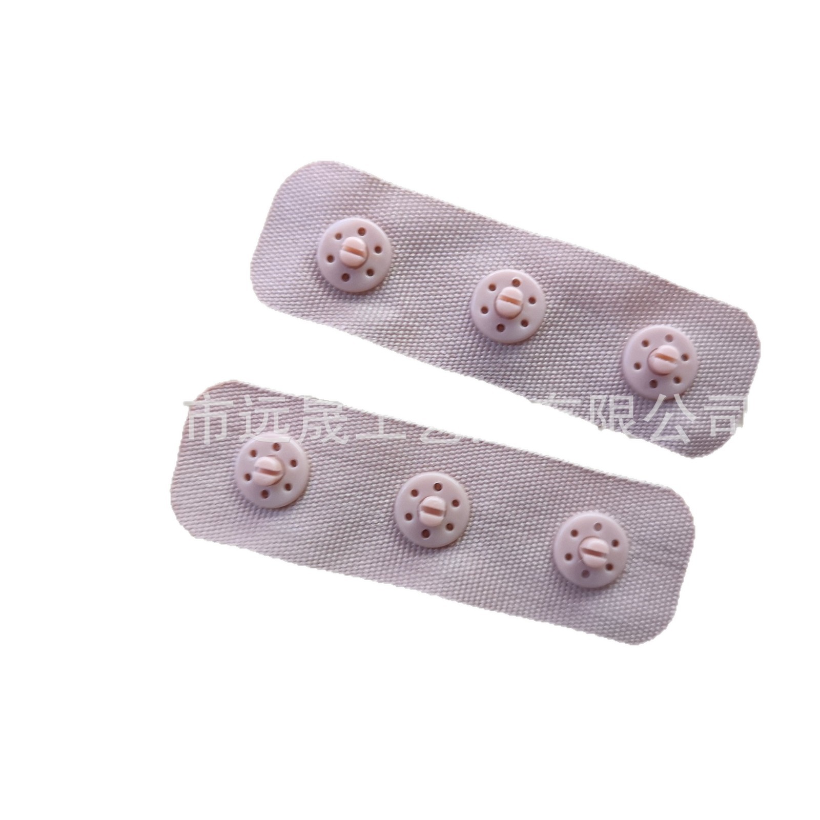 Double-Row Buckle Laser-Cut R-Angle Underwear Buckle Cut Semi-Circular Perforated Webbing Double-Row Button Hot-Cut Swallowtail