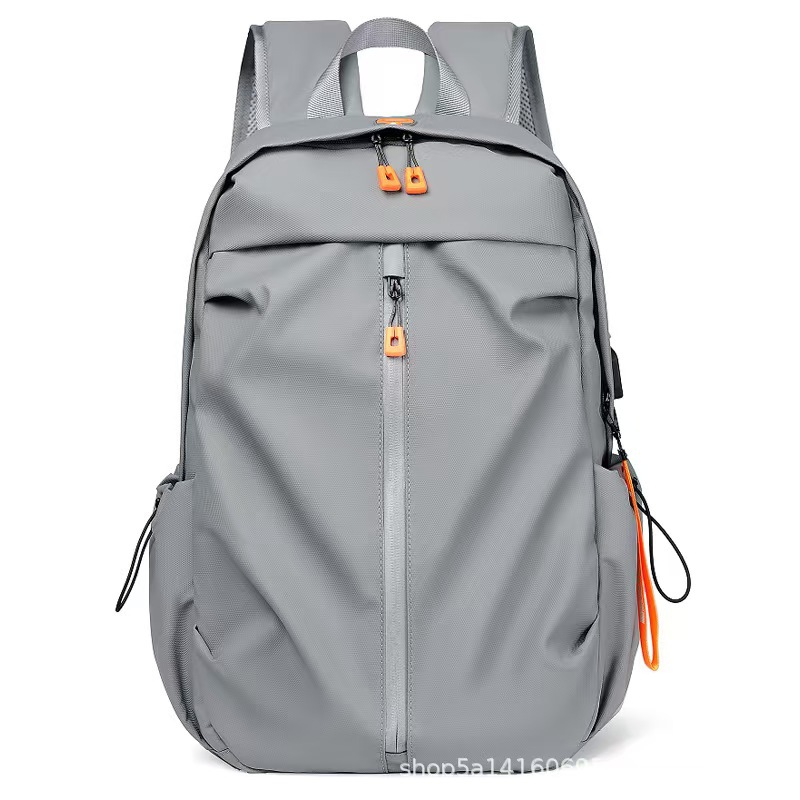 Foreign Trade Business Commuting Large-Capacity Computer Backpack Simple Solid Color Backpack Cross-Border Casual Waterproof Men's Backpack