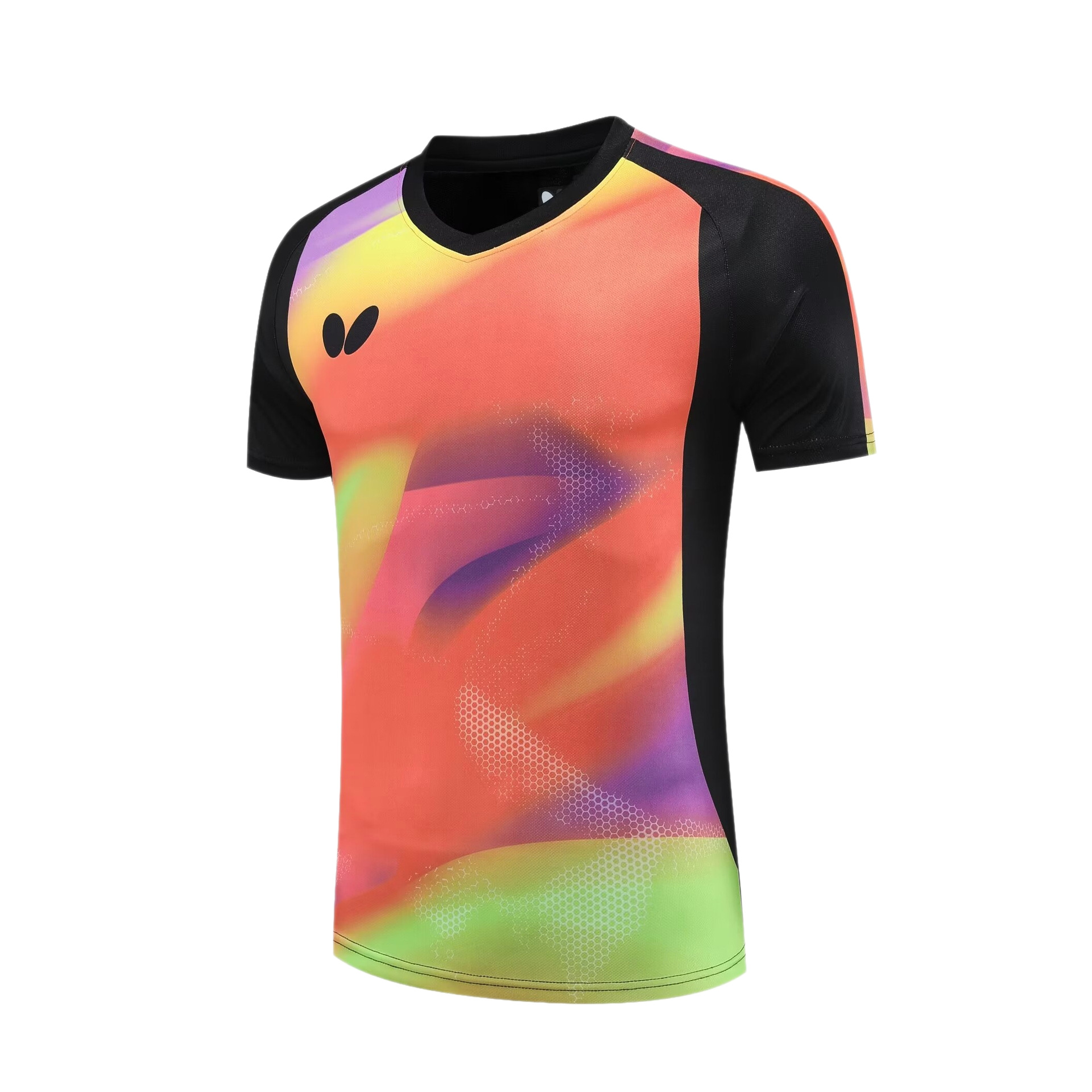 2025 Butterfly Quick-Drying Table Tennis Clothing for Men and Women Short-Sleeved Kidsren's Training Competition Sportswear Tennis Clothing with Printing