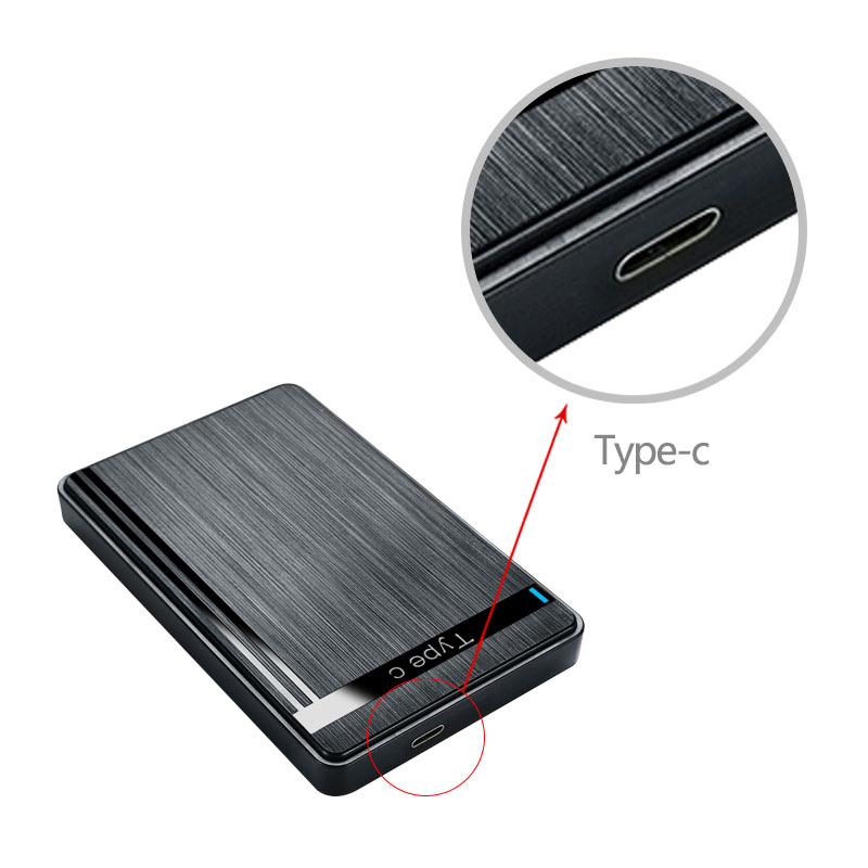type-c mobile hard disk box 2.5 inch ssd solid state drive shell sata serial notebook external box