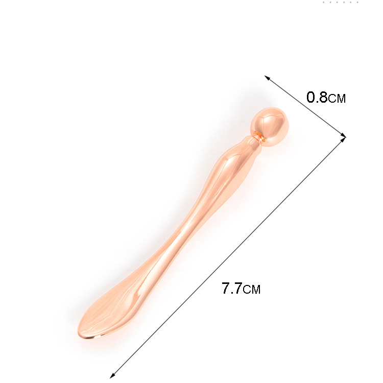 Factory Direct Sales Zinc Alloy Eye Cream Stick Small 7.7cm Metal Eye Cream Stick Massage Stick Imported Lifting Eye Cream Spoon