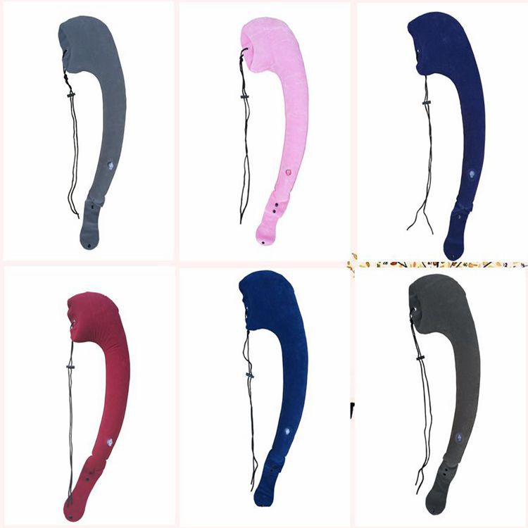 Factory in stock inflatable pillow comfortable portable inflatable car pillow travel supplies neck pillow portable foldable