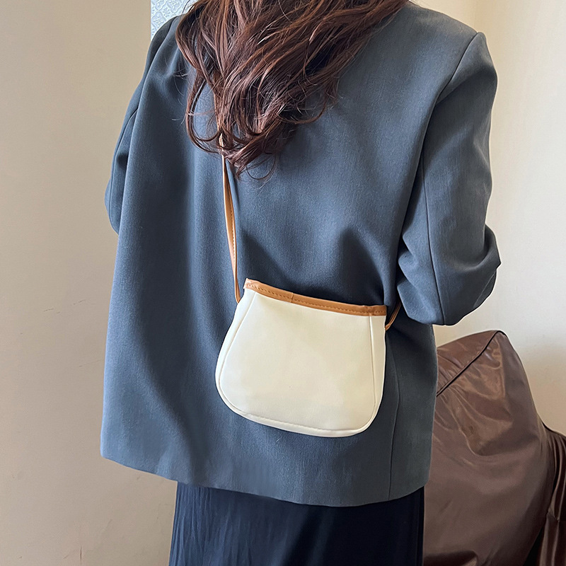 2024 новая сумка через плечо ведро простая текстурированная модная повседневная маленькая сумочка мини-сумка для губной помады для женщин