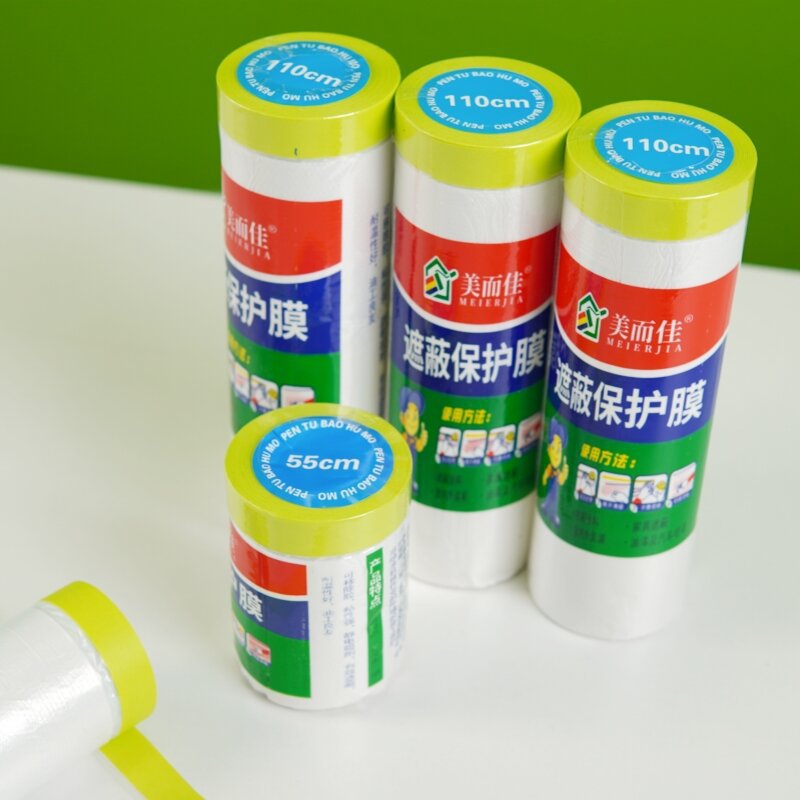 Exterior wall real paint water-coated sand protective film car beauty spray paint decoration construction water-coated sand tape masking paper