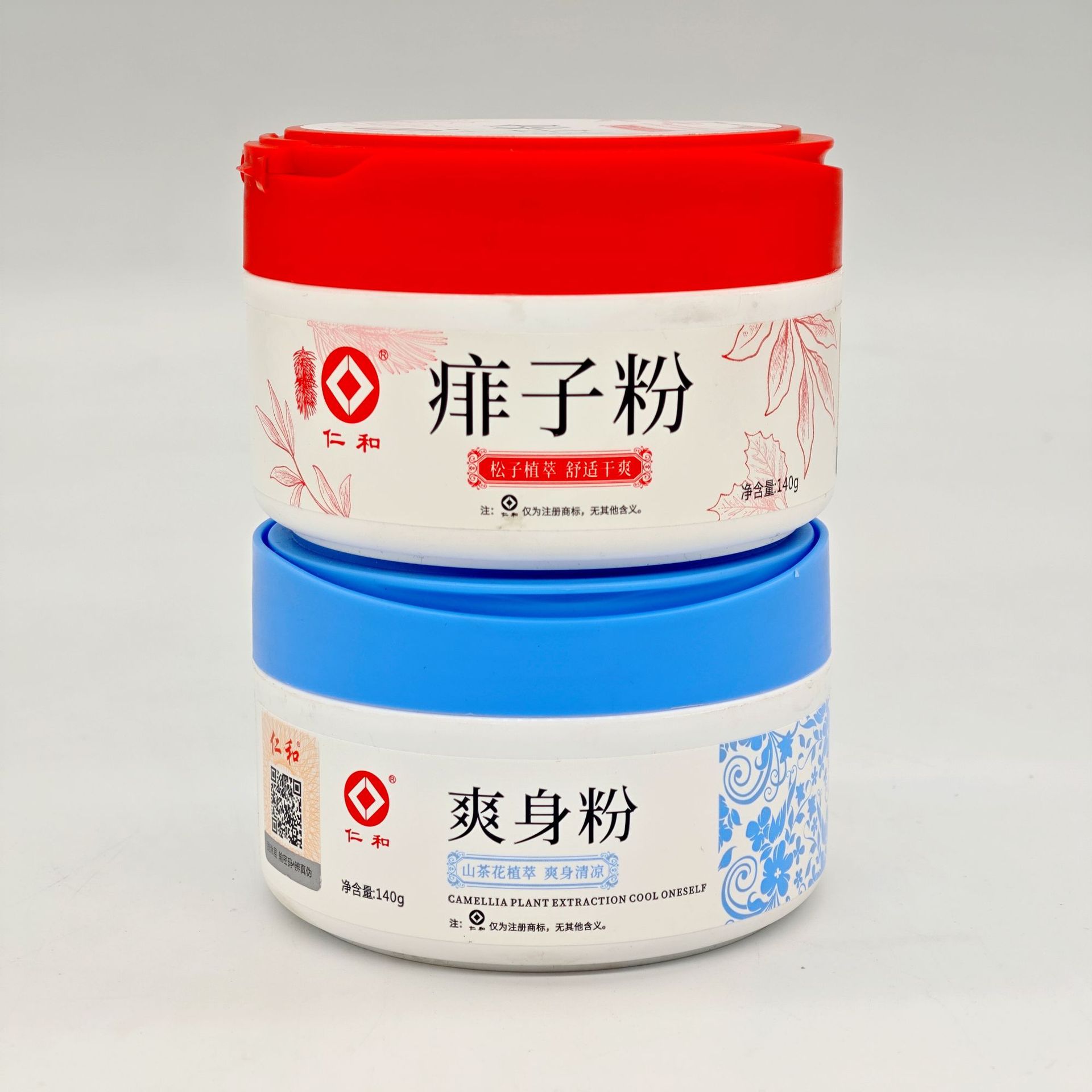 Renhe Original Talcum Powder Prickly Heat Powder for Home Use and Supermarkets 140g Gift Event Supplies Wholesale